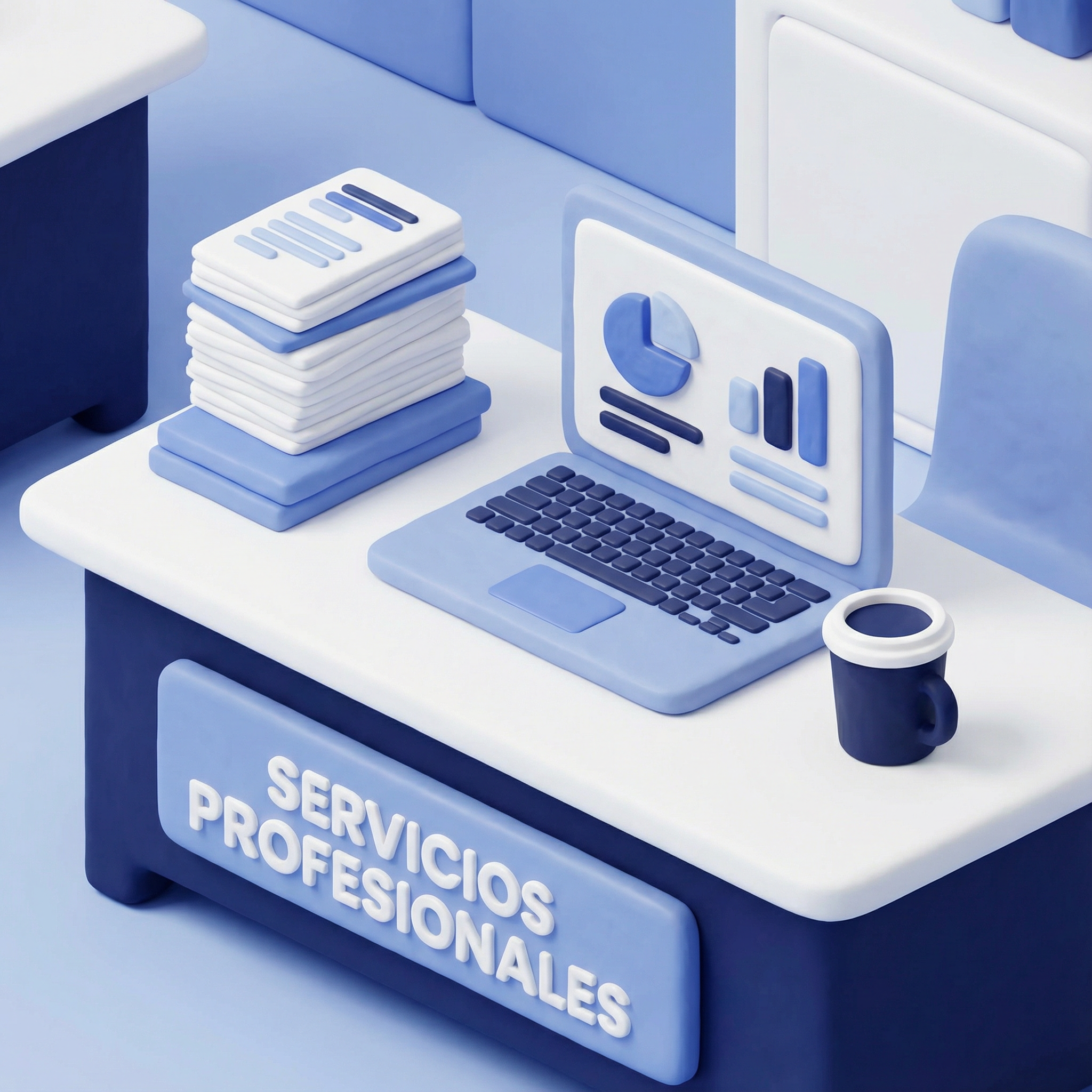 Profesionales como abogados y contadores trabajando con automatización